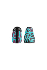 scroll wave 3 Women's Slip-On Water Shoes (Model 056) - Objet D'Art