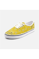 Mustard Bandana Unisex Canvas Sneakers - Objet D'Art