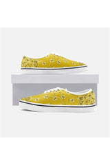 Mustard Bandana Unisex Canvas Sneakers - Objet D'Art