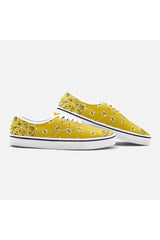 Mustard Bandana Unisex Canvas Sneakers - Objet D'Art