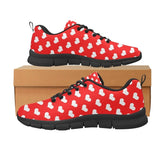 Heart Red Women's Breathable Running Shoes - Objet D'Art