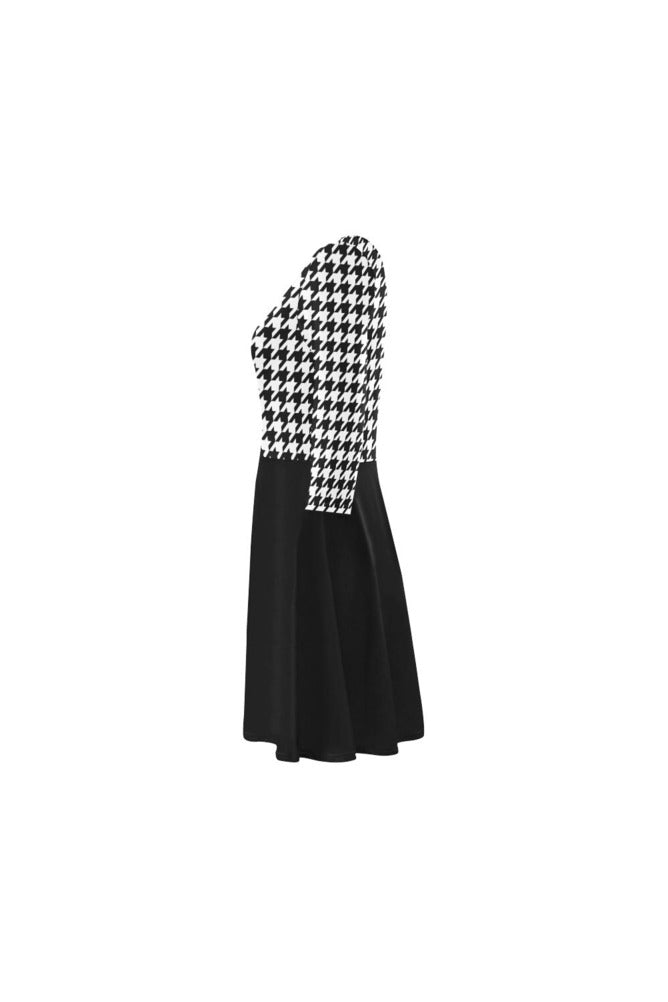 Houndstooth 3/4 Sleeve Swing/Sundress - Objet D'Art