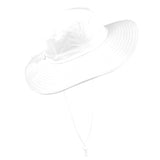 white solid print addsart Wide Brim Bucket Hat - Objet D'Art