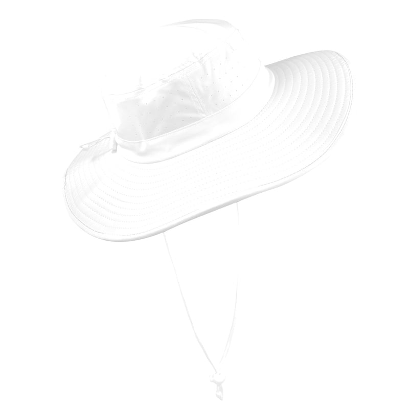 white solid print addsart Wide Brim Bucket Hat - Objet D'Art