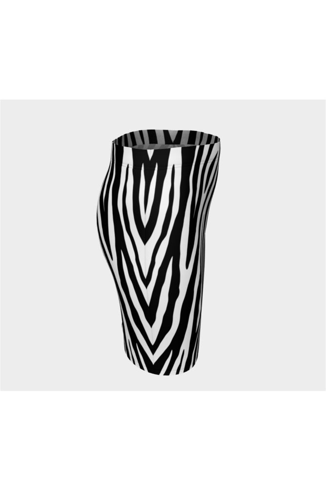 Zebra Print Fitted Skirt - Objet D'Art