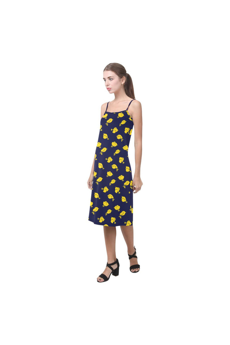 Yellow Birdies Alcestis Slip Dress - Objet D'Art Online Retail Store