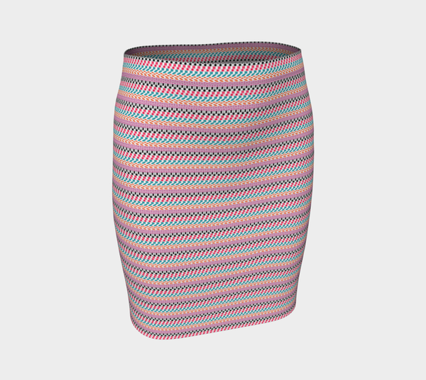 Geo Color Fitted Skirt - Objet D'Art