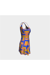 Vestido acampanado con tejido de cesta - Objet D'Art Online Retail Store