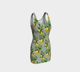 Lemon Dots Bodycon Dress - Objet D'Art