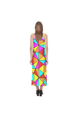 Fiesta V-Neck Open Fork Long Dress - Objet D'Art