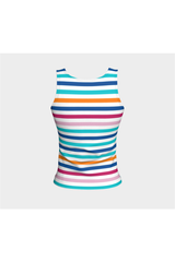 Rainbow Brite Fitted Tank Top - Objet D'Art