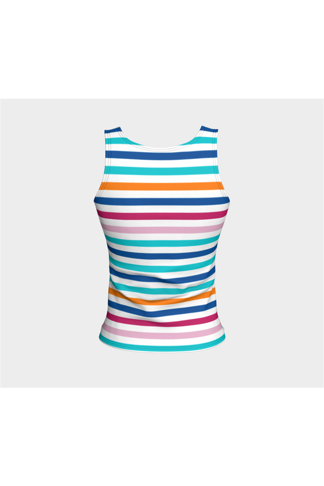 Rainbow Brite Fitted Tank Top - Objet D'Art