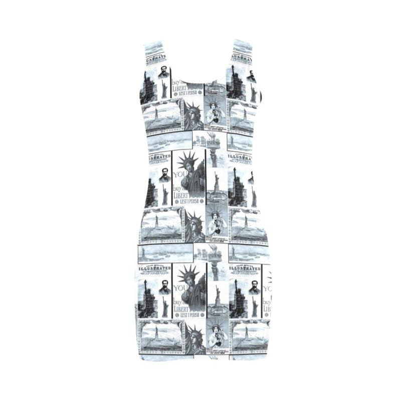 selenium lady liberty print 6 Medea Vest Dress (Model D06) - Objet D'Art