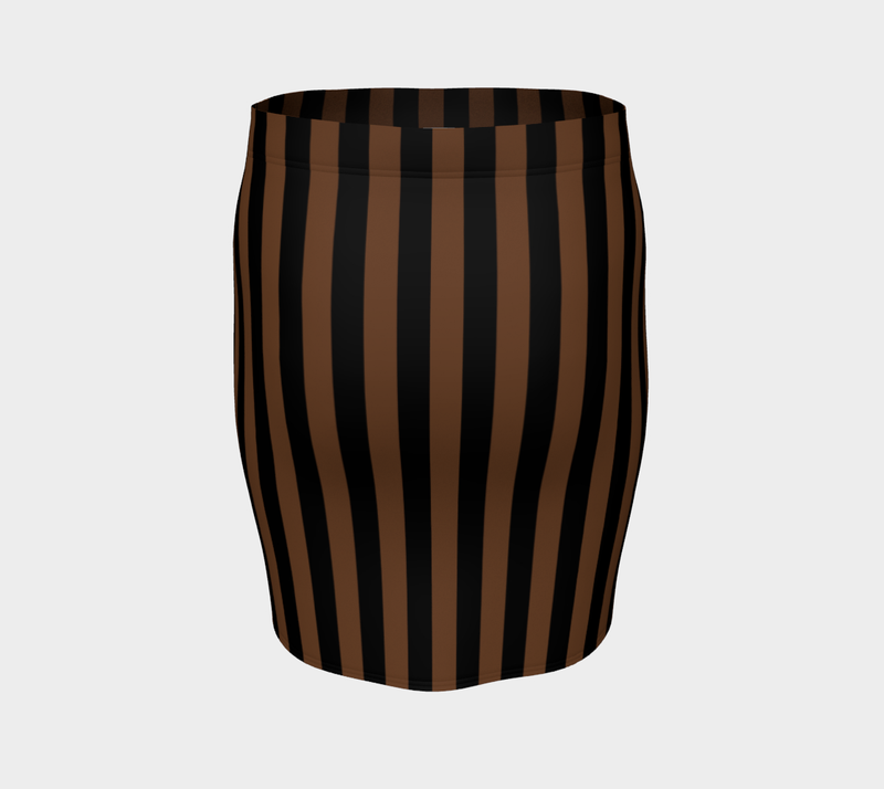 Coco Striped Fitted Skirt - Objet D'Art