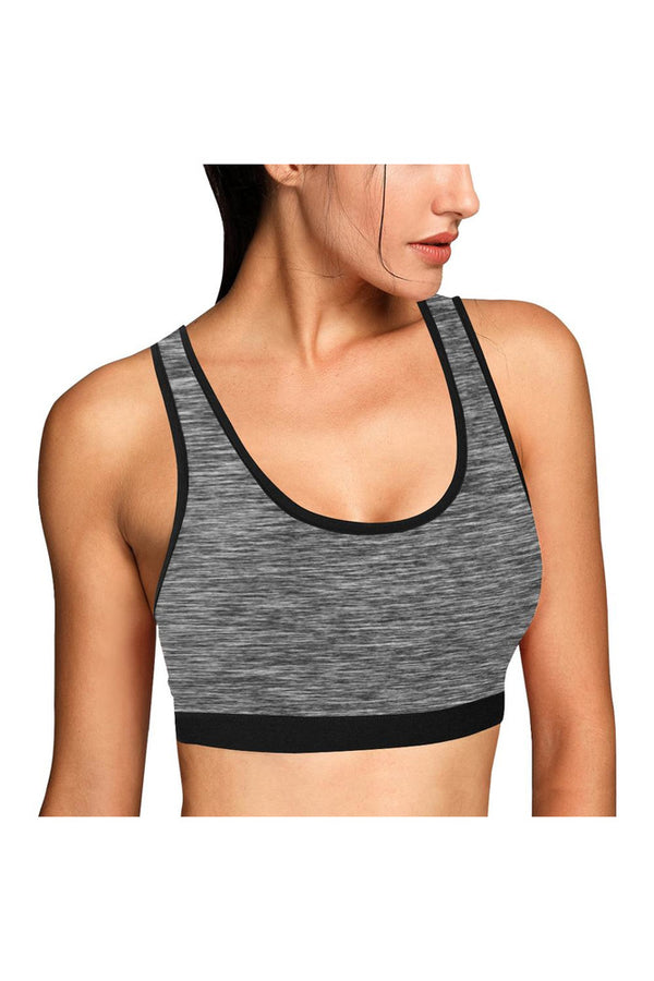 Fibrous Gray Sports Bra - Objet D'Art