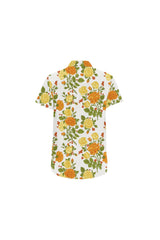 Floral Fellow Men's All Over Print Short Sleeve Shirt (Model T53) - Objet D'Art