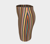 Autumn Stripes Fitted Skirt - Objet D'Art