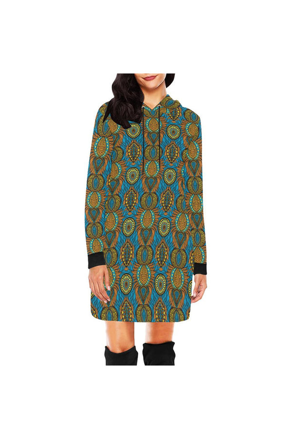 Kente Kool Hoodie Mini Dress - Objet D'Art