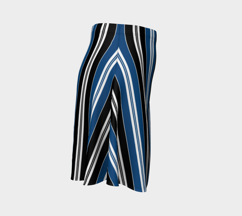 Striped Flare Skirt - Objet D'Art