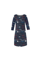 believe in yourself Rhea Loose Round Neck Dress - Objet D'Art