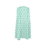 striped mint martini here is looking at you Sleeveless A-Line Pocket Dress (Model D57) - Objet D'Art