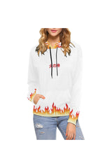 flame 1 All Over Print Hoodie for Women (USA Size) (Model H13) - Objet D'Art