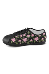 Rosey Midnight Women's Canvas Shoes (Model 016) - Objet D'Art