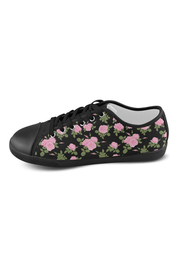 Rosey Midnight Women's Canvas Shoes (Model 016) - Objet D'Art