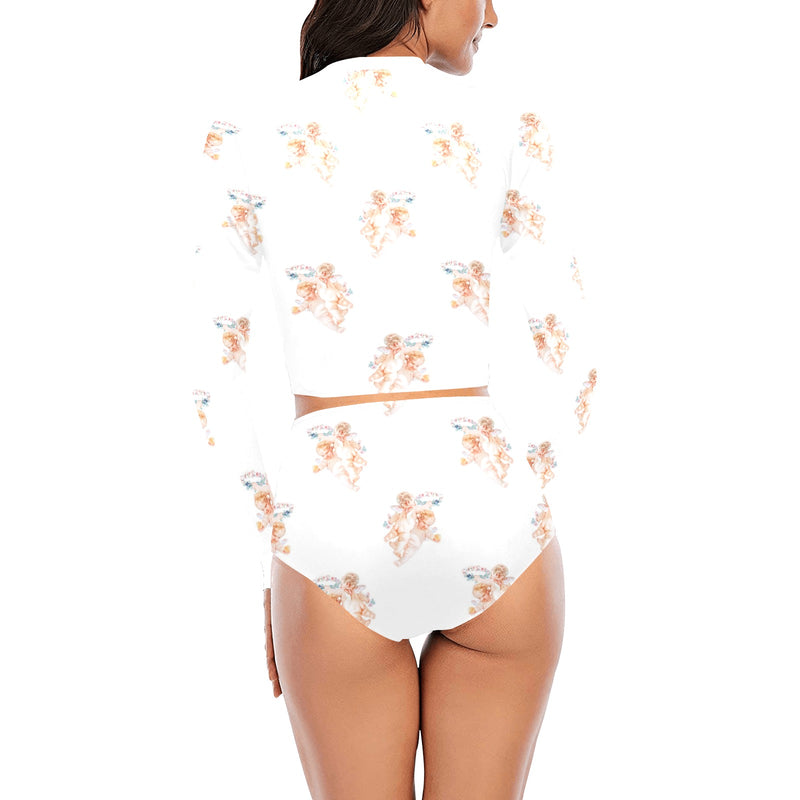 cheribum aloft smaller Long Sleeve Bikini Set (Model S27) - Objet D'Art