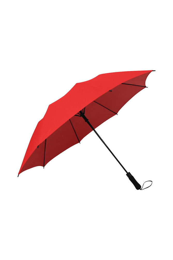 Bright Red Semi-Automatic Foldable Umbrella - Objet D'Art