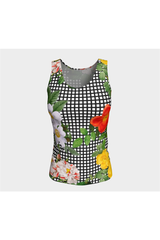 Floral Fitted Tank Top - Objet D'Art