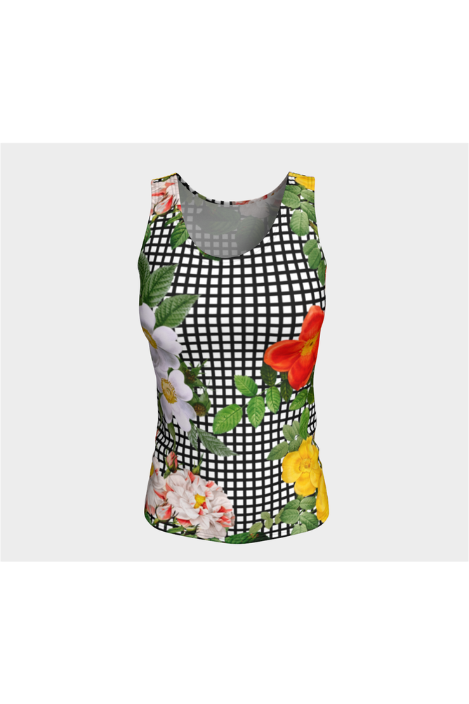 Floral Fitted Tank Top - Objet D'Art