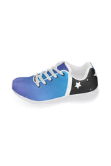 Blue Gradient & Stars Women’s Running Shoes (Model 020) - Objet D'Art