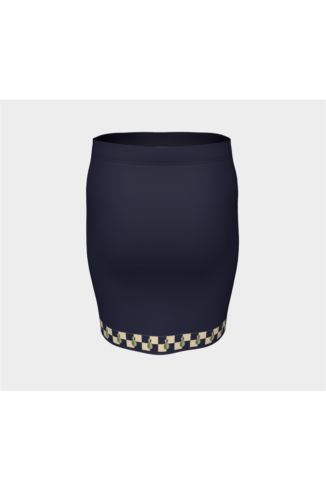 Pineapple Checkered Fitted Skirt - Objet D'Art
