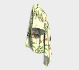 Earth Tone Floral Draped Kimono - Objet D'Art