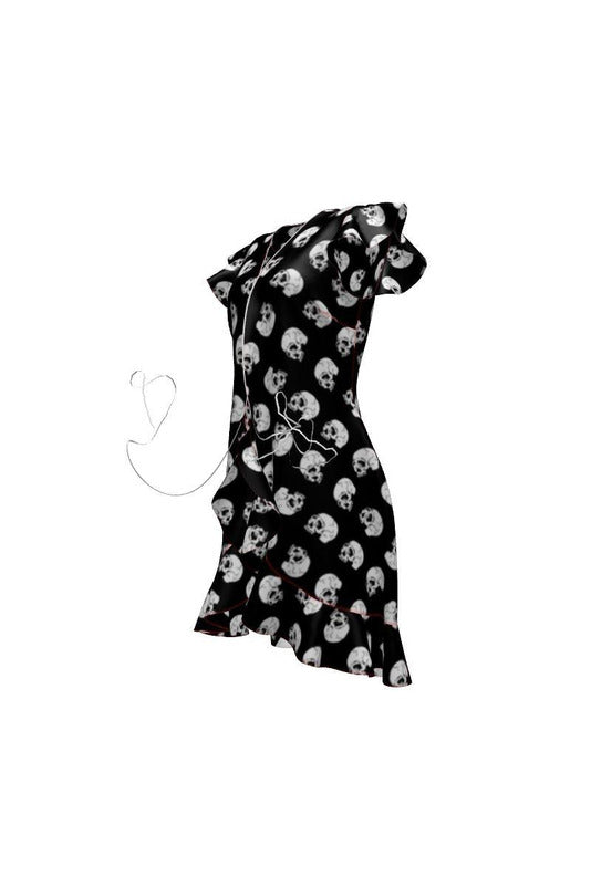 Skull Print Tea Dress - Objet D'Art