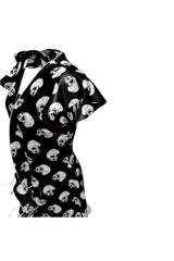 Skull Print Tea Dress - Objet D'Art