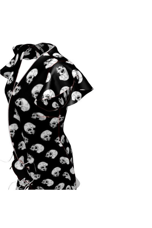 Skull Print Tea Dress - Objet D'Art