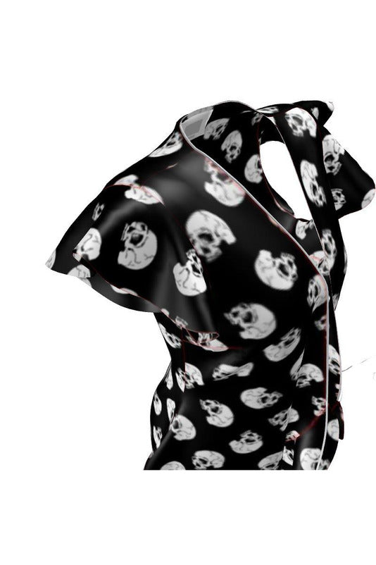 Skull Print Tea Dress - Objet D'Art