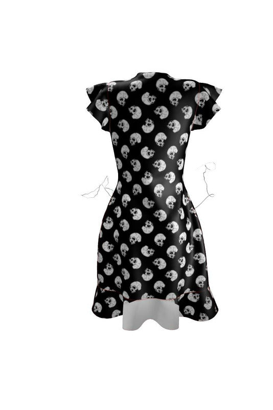 Skull Print Tea Dress - Objet D'Art