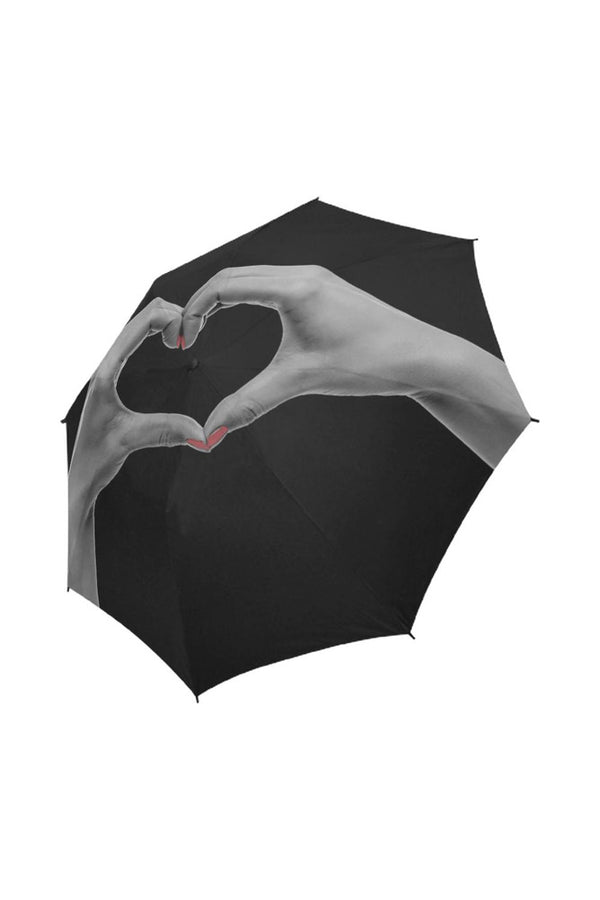LOVE THE RAIN Semi-Automatic Foldable Umbrella - Objet D'Art
