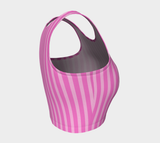 Striped Athletic Crop Top - Objet D'Art