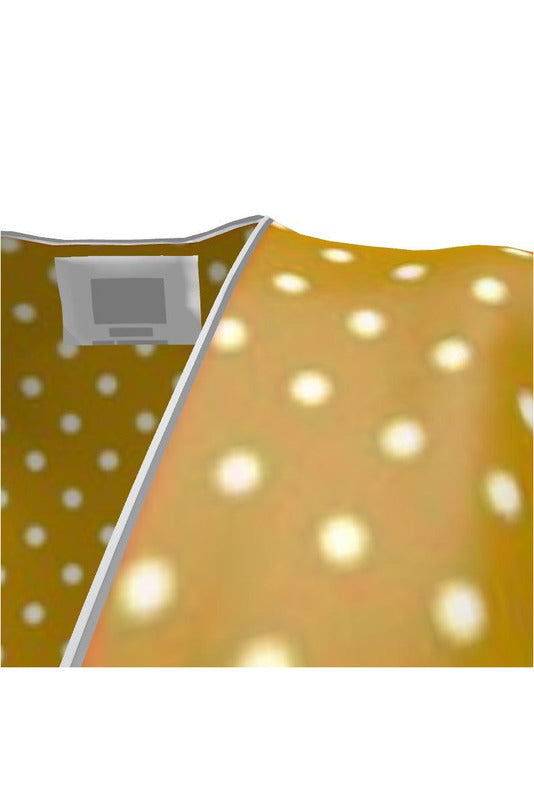Turmeric Colored Polkadot Tea Dress - Objet D'Art