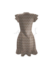 Mocha Aztec Tea Dress - Objet D'Art