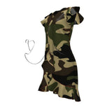 Woodland Camouflage Tea Dress - Objet D'Art