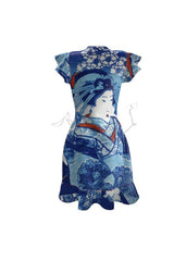 courtesan woman tea dress - Objet D'Art