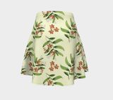 Earth Tone Floral Flare Skirt - Objet D'Art