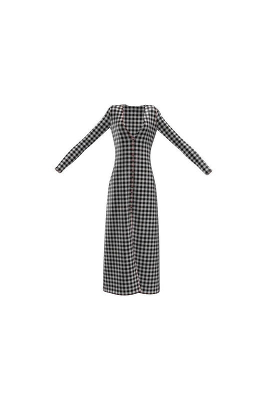 Gingham Cardigan - Objet D'Art