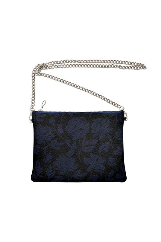 Blue Rose Cross Body Chain Bag - Objet D'Art