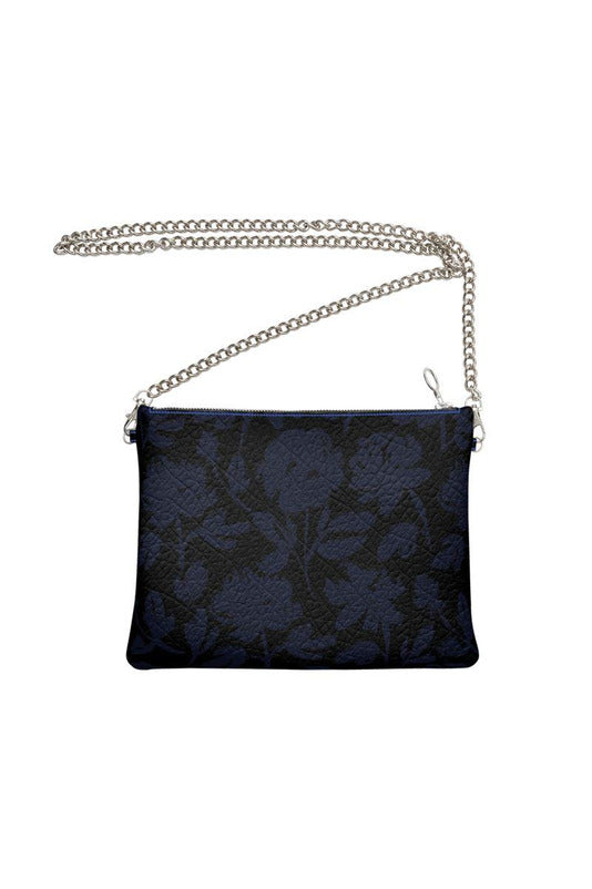 Blue Rose Cross Body Chain Bag - Objet D'Art